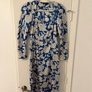 PRINTED MIDI DRESS FLORAL
